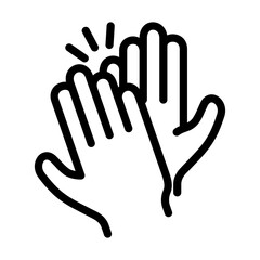 Obraz premium High Five concept illustration for people and community