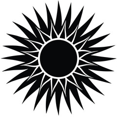 sunshine silhouette vector art design