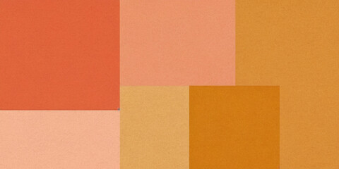 Fototapeta premium Warm-toned color blocks form a harmonious visual composition