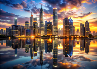 Naklejka premium City and road image illustration design 