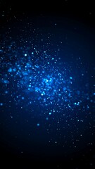 Obraz premium Abstract cosmic blue light