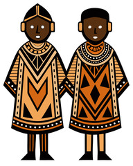 Dashiki Vector Illustration | African Traditional Clothing Design