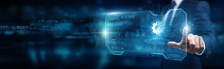 Change manager touching interface and transformation strategy digital innovation, organizational...