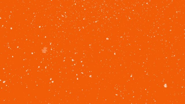 White confetti on an orange background, perfect for celebratory designs, party invitations, festive events, greeting cards, social media graphics.