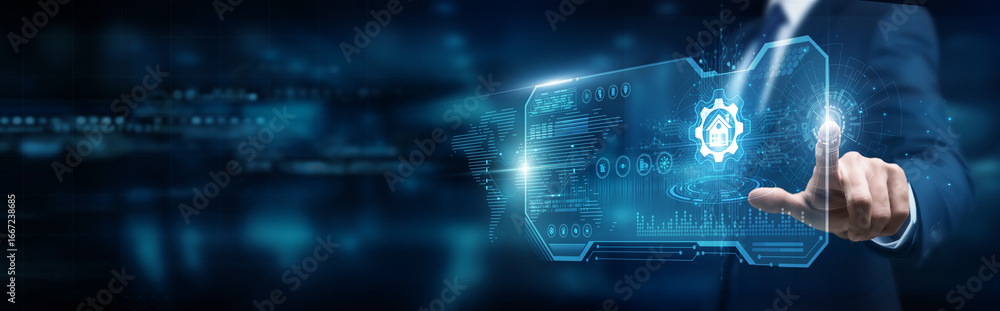 Poster property manager touching interface and property management systems, tenant solutions transformation