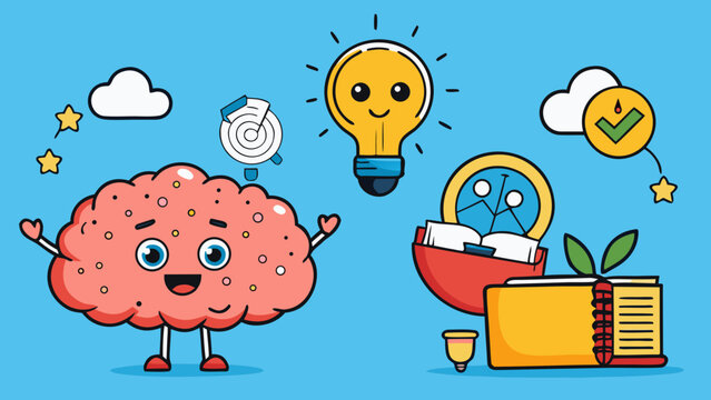 "Thinking Idea Concept Vector &ndash; Creative Brainstorm, Light Bulb and Innovation Illustration"