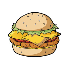 Savory egg muffin sandwich with crispy bacon and fresh ingredients on a clean white background