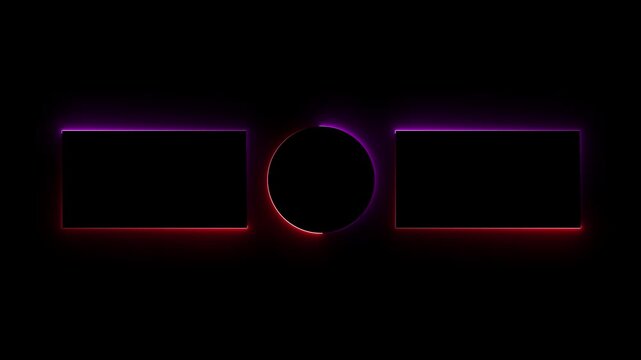 Glowing YouTube Outro End Card. Video Channel Subscribe & Watch More Animation. Modern Digital Motion Graphic Template.