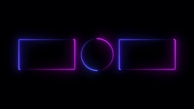 "Neon Glowing Subscribe Button & Outro Animation. YouTube Gaming & Video Channel End Screen. 4K Motion Graphic.