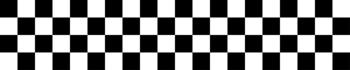 Seamless Checkerboard Pattern Black White Geometric Background