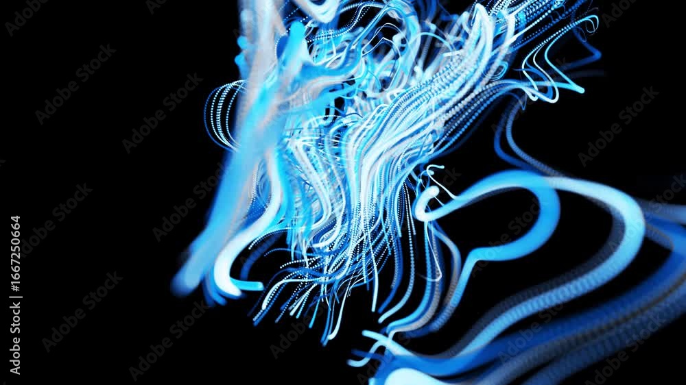 Poster a visually striking depiction of a neural network's inner workings. the animation features a calming