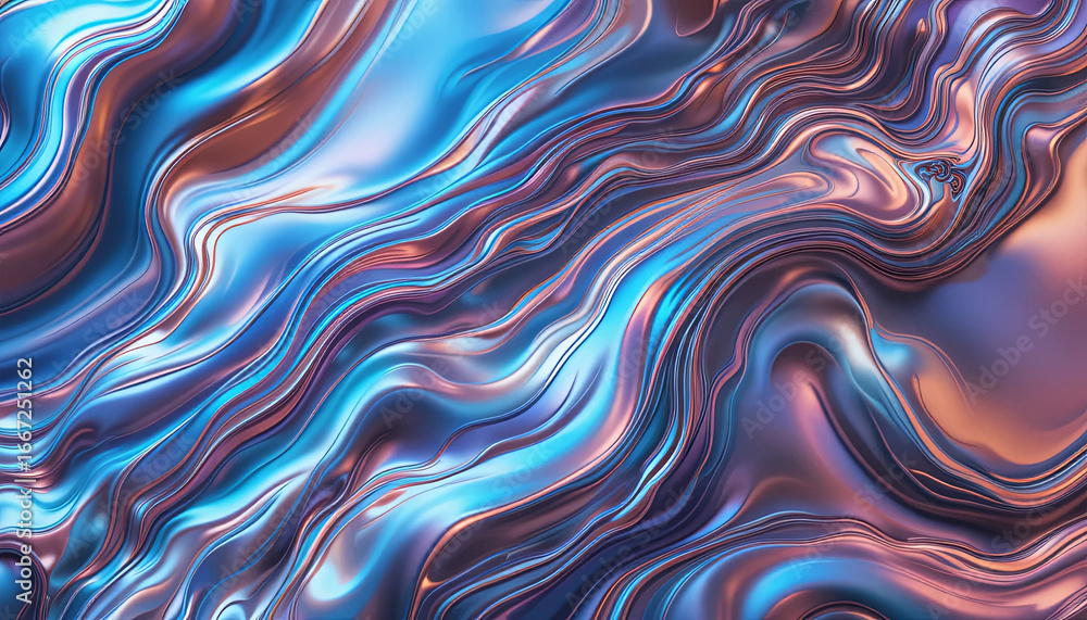 Aufkleber fluid shapes and vivid colors blend together to create a mesmerizing abstract visual. the artwork fe