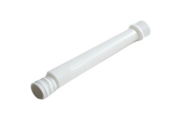 White plastic PE cartridge on white background,png