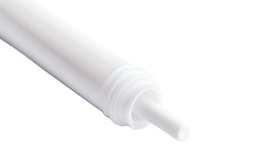 White plastic PE cartridge on white background,png