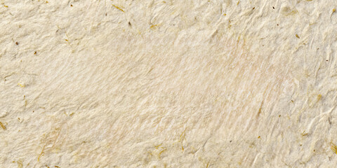 The surface features intricate textures with subtle variations in color, highlighting the organic fibers embedded within the handmade paper. Ideal for artistic projects and crafts
