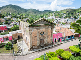 Old masonic temple in the ancient village of Bellavista in nayarit, mexico
