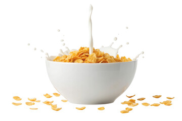Cereal splash isolated on transparent background
