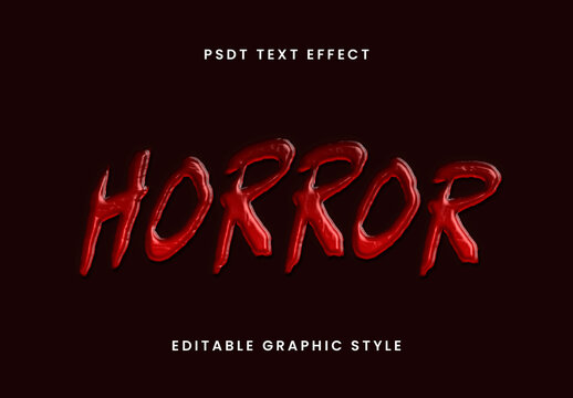 Red Halloween Font Horror Scary Blood Text Effect