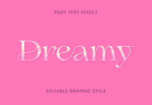Pink Princess Modern Calligraphy Font Fantasy Dreamy Sparkle Text Effect