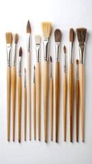 Fototapeta premium Paintbrushes arranged