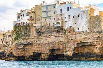 Polignano a mare in Apulia Puglia region in south Italy