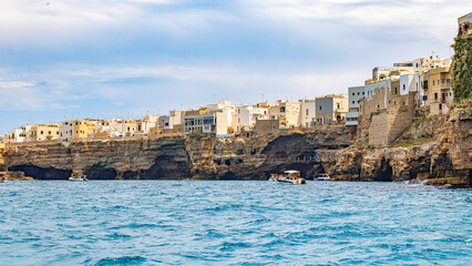 Polignano a mare in Apulia Puglia region in south Italy