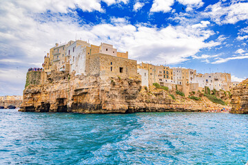 Polignano a mare in Apulia Puglia region in south Italy