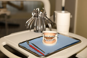 Orthodontic tools, brace, bracket system, tooth