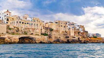 Polignano a mare in Apulia Puglia region in south Italy
