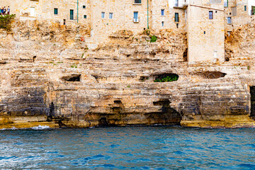 Polignano a mare in Apulia Puglia region in south Italy