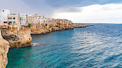 Polignano a mare in Apulia Puglia region in south Italy