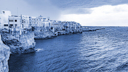Polignano a mare in Apulia Puglia region in south Italy