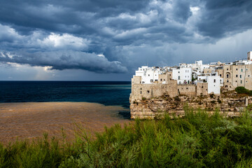 Polignano a mare in Apulia Puglia region in south Italy