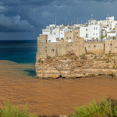 Polignano a mare in Apulia Puglia region in south Italy