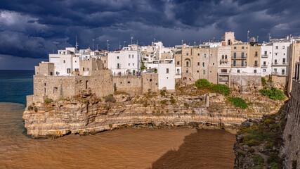 Polignano a mare in Apulia Puglia region in south Italy