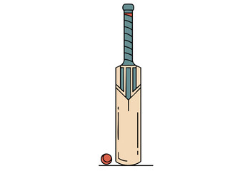 A stylized cricket bat illustration with a playful 'Sport Dad Play' text overlay. Clean, modern lines and a vibrant pink background create a visually appealing graphic.