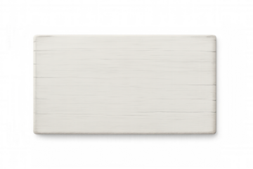 Authentic white wooden sign with a transparent background, ideal for personalizing with text or designs