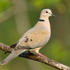 Fototapeta premium Pigeon perched on branch