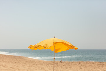 Praia Azul Beach View with Sand Dunes and Ocean Waves Portugal