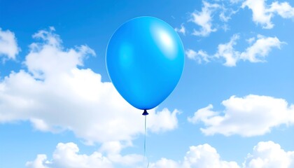 Obraz premium Blue Balloon Sky Cloudscape.