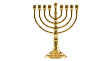 Hanukkah Menorah Golden Candle Holder