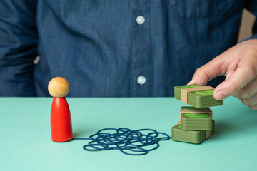 A man motivates a subordinate to do the job for a generous reward. Bonuses and premiums. An impossible plan.