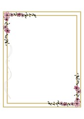 Elegant vector border template, classic black frame with ornate decoration.