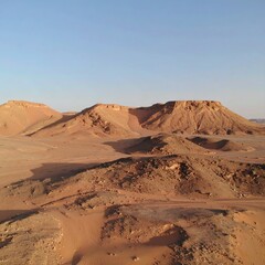 Naklejka premium Desert landscape, hills, sand