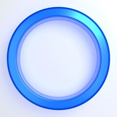 Blue circle frame