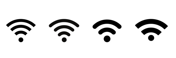 Set of wifi icons,