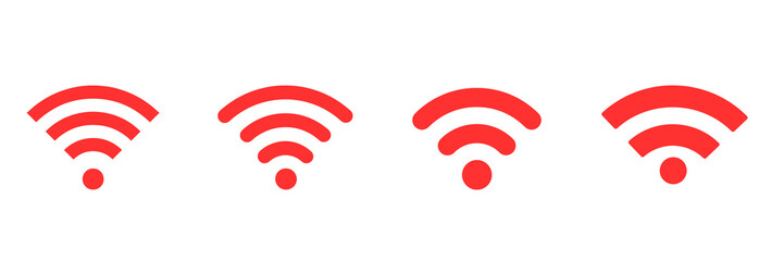 Set of wifi icons,