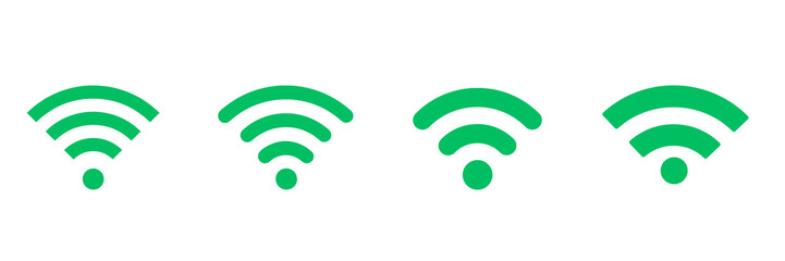 Set of wifi icons,