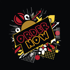 Illustration vector promotional graphic with the text