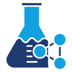 Image Synthesis Flat Blue Icon